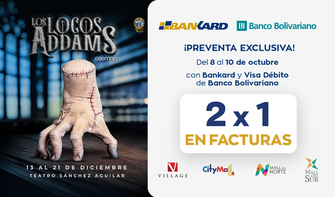 ¡Preventa exclusiva para Los locos Addams!