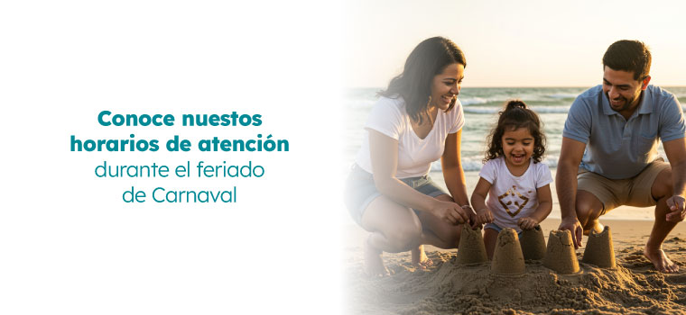 Conoce nuestros horarios de atención durante el feriado de Carnaval